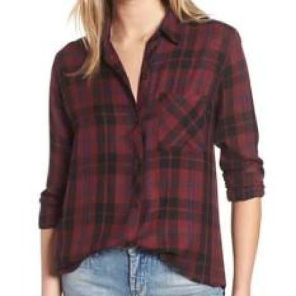 Rails Tops - Rails Hunter plaid button up shirt